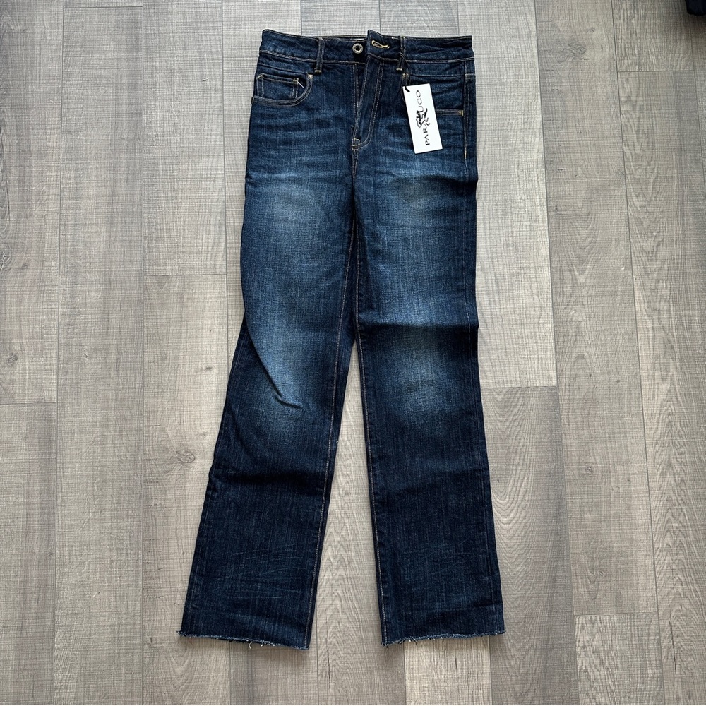 Parasuco dark denim straight leg jeans